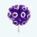 2.5" Diameter Stain Organza Flower 12X12 | Purple 2.5" Diameter Stain Organza Flower 12X12 | Purple